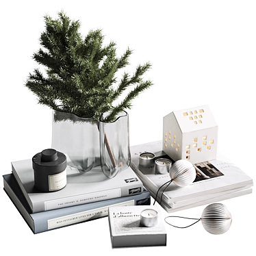 Holiday Decor Set with V-Ray Materials 3D model image 1 