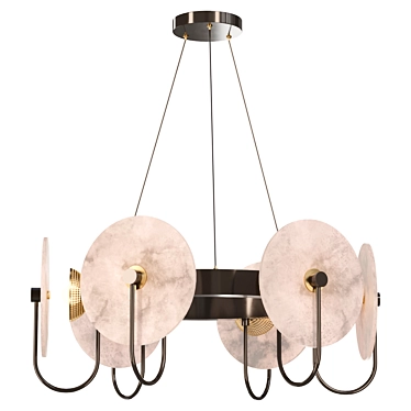 Chic Pendant Light Model for Corona Renderer 3D model image 1 