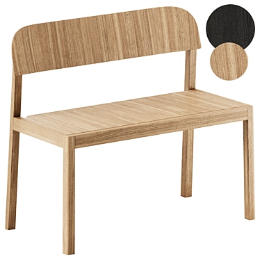 Muuto Wooden Workshop Bench 3D model image 1 