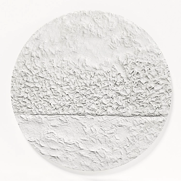 Minimalist Gypsum Round Panel 3D model image 1 