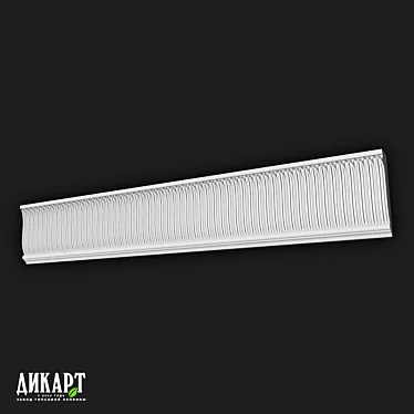 DIKART DK-400 161Hx46mm Ornamental Molding 3D model image 1 