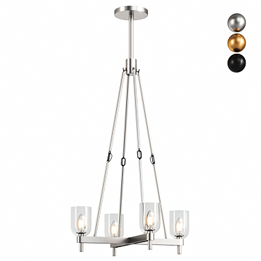 Modern Lucian Ceiling Light Fixture 3D model image 1 