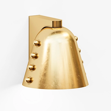  Petite Brass Gemma Sconce 3D model image 1 