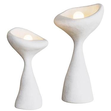 Organic Sculptural Odette Table Icon 3D model image 1 