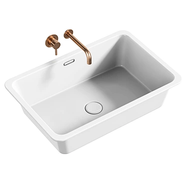 Modern Cube Sink BOND 3D model image 1 