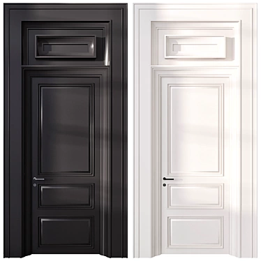 Detailed Entrance Door Model 3D model image 1 