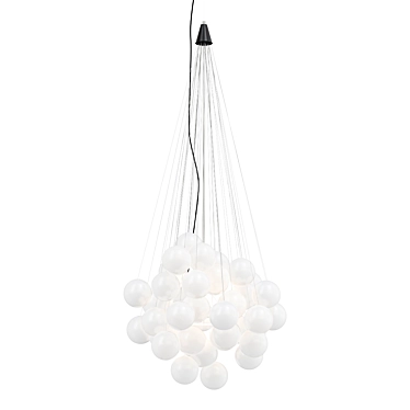 Modern Stochastic Suspension Lamp 3D model image 1 