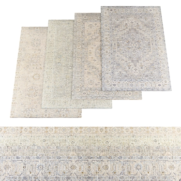 High-Res Rugs 4-Pack Texture 3D model image 1 