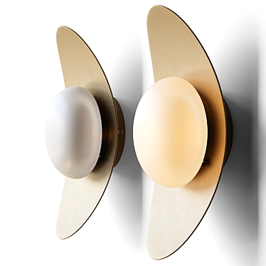 Elegant ALON Wall Lamp 3D model image 1 