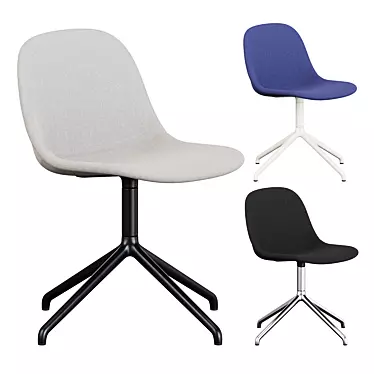 Modern Muuto Swivel Side Chair 3D model image 1 