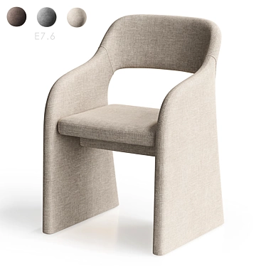 E7.6 Ellipse Chair with Armrests 3D model image 1 