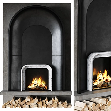 Legacy Corona Fireplace 3D Model 3D model image 1 