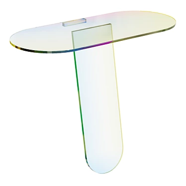 Colorful Glass Console: Shimmer Tavoli 3D model image 1 