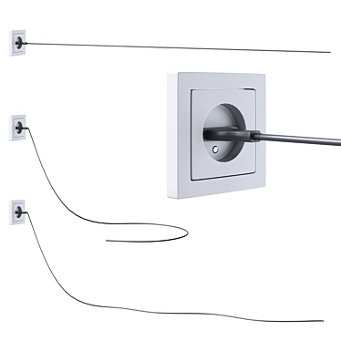 Adjustable Wire Outlet: Wire Editing.Model 3D model image 1 