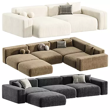 Modular Sofa BON ONE 33 3D model image 1 