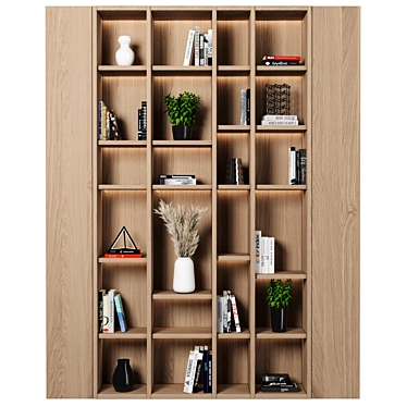 Customizable Modular Shelving 3D model image 1 