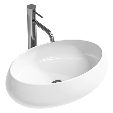 Modern Ceramic Sink Belbagno BB1085 3D model image 1 