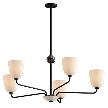 Luxe Lola Chandelier with VRay 3D model image 1 