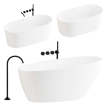 Luxury Bathware Set Aquabella & Falper 3D model image 1 