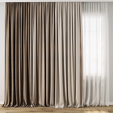 Versatile Curtain Model Collection 3D model image 1 