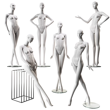 Juno Women's Stylish Mannequins 3D model image 1 