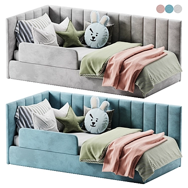 Dino Kids Bed 2017 Version 3D model image 1 