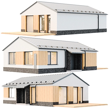  House Type-3 Modern Design 3D model image 1 