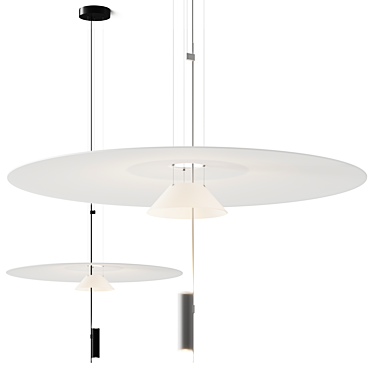 Modern Flamingo Pendant Lamp Design 3D model image 1 