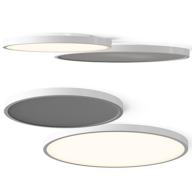 Modern Rotating Ceiling Lamp 3D model image 1 