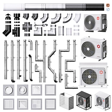 External Ventilation Kit 1 3D model image 1 