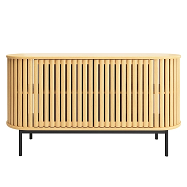 Modern Fortitude Oval Sideboard 3D model image 1 