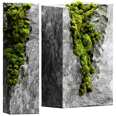 Moss & Stone Decor Set 3D model image 1 