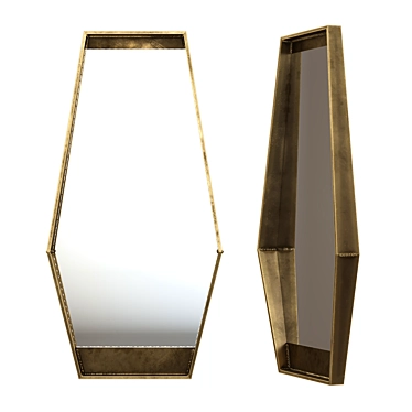 Modern Elegance Wall Mirror 3D model image 1 