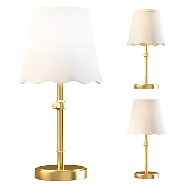 Amelia Adjustable Table Lamp 3D model image 1 