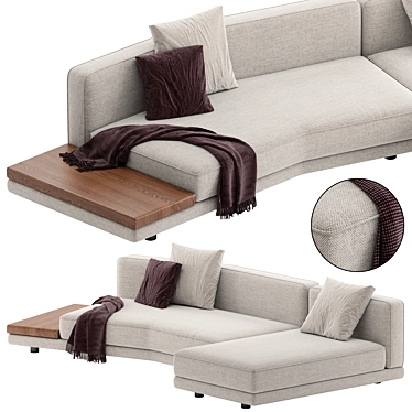 Modern Comfort Clyde Deep Sofa 3D model image 1 