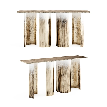 Elegant Cloud Console Table Home 3D model image 1 