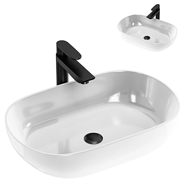 Planetmobel Aquil Deluxe Oval Washbasinin