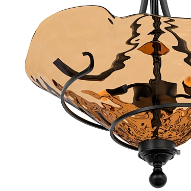 Elegant Vitalia Pendant Chandelier 3D model image 1 