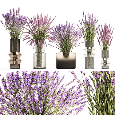 Field Flowers Bouquet Set 3D model image 1 