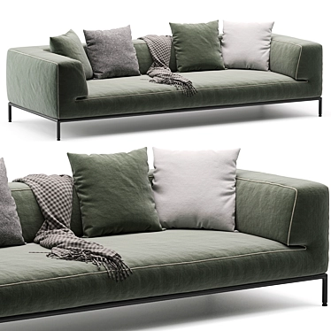 Modern Flexform PERRY UP Sofa 3D model image 1 