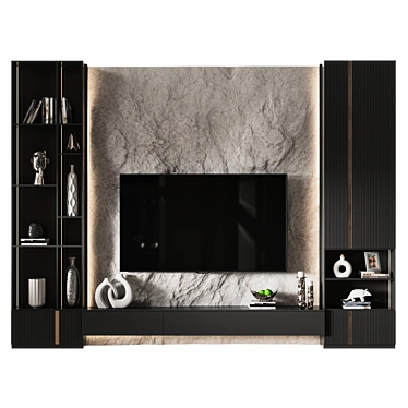 Modern TV Wall Mount 29 3D model image 1 