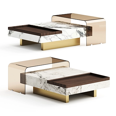 Urban Mood Edward Modern Marble Coffee Table