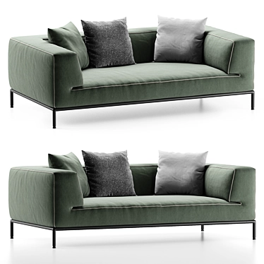 Flexform PERRY UP Modern Sofa 3D model image 1 