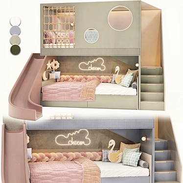 Children Two Level Style Bed 01