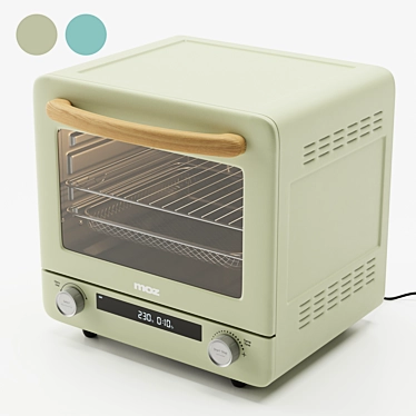 Modeling Air Oven Blue Green 3D model image 1 