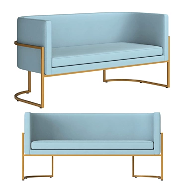 Modern Megan Sofa: Elegant Comfort 3D model image 1 