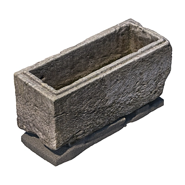 Weathered Stone Sarcophagus Replica 3D model image 1 