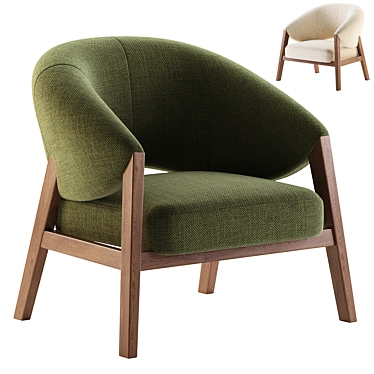 Modern Apora Armchair: Corona Render 3D model image 1 