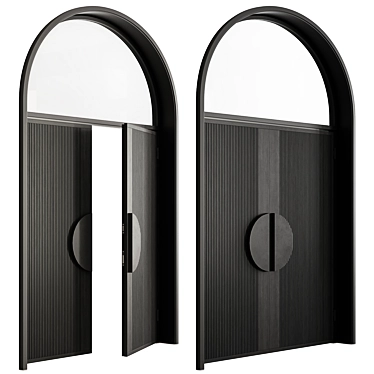 Elegant Arched Door Model 102 3D model image 1 