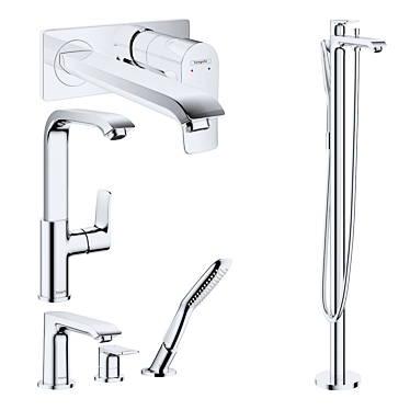 Hansgrohe Metris Mixer Set 3D model image 1 